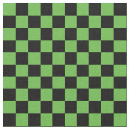 Tecido Xadrez Verde e Preto