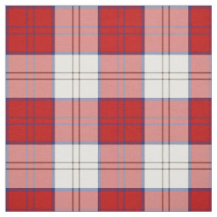 Tecido Xadrez vermelha e branca do Tartan do vestido de