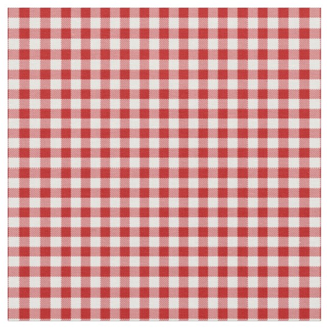 Tecido Xadrez Vermelha, Gingham Vermelho (Detalhe)