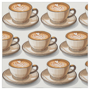 Tecido Xícara de café divertida amante do café cafeína