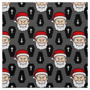 Tecido xmas vampiro santa claus caixões