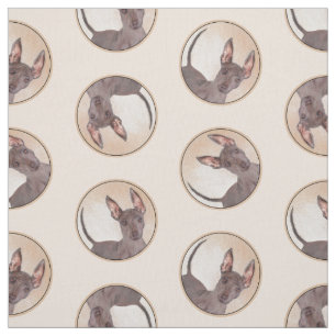 Tecido Xoloitzcuintli Pintura Hepática Sem Cabeça Arte Ve