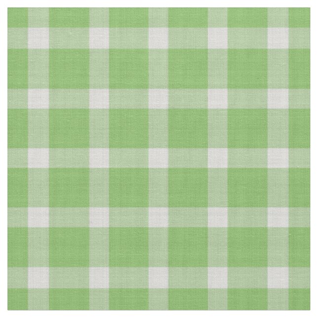 Tecido Xuxu Verde e branco xadrez gingham (Detalhe)