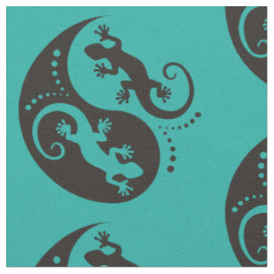 Tecido YIN & YANG Geckos preto + seu histórico e ideia