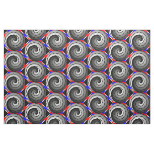 Tecido Yin Yang Spiral de Kenneth Yoncich