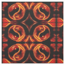 Tecido Ying Yang Flame