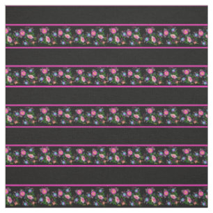 Tecido Zazzle black PNG/black, pino rosa, floral folk