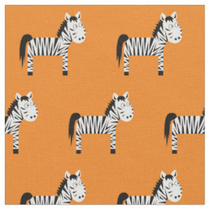 Tecido Zebra-Fita-Faca-Bebê-Laranja-Justa