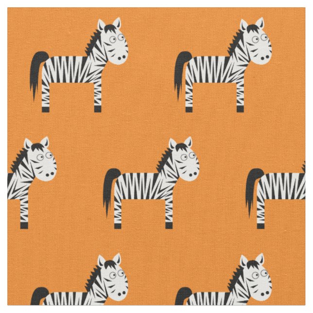 Tecido Zebra-Fita-Faca-Bebê-Laranja-Justa (Detalhe)