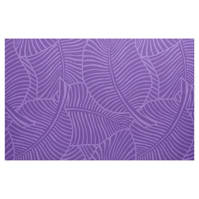 Tecido Zebra Palm Havaiano - Roxo Tropical (Fat Quarter)