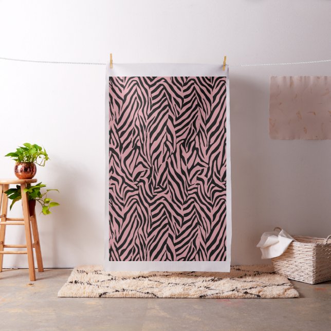 Tecido Zebra rosa e preto (In Situ)