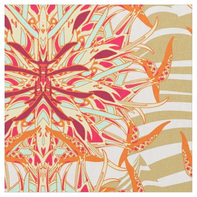 Tecido Zebra tropical (Detalhe)