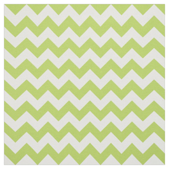 Tecido Zigzag Verde, Chevron Verde, Padrão Geométrico (Modelo)