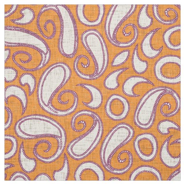 Tecido ziya tangerine damson (Modelo)