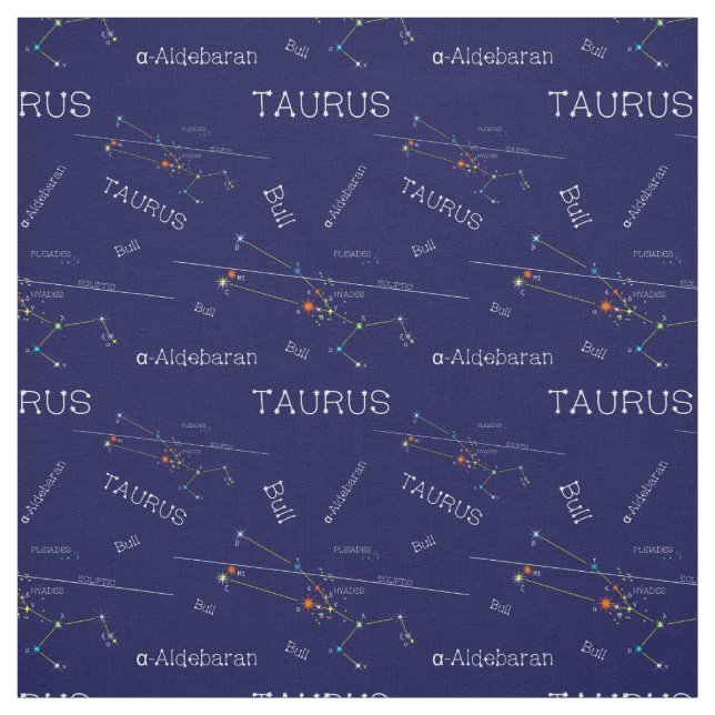 Tecido Zodiac Constelação Taurus (Modelo)