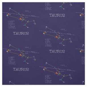 Tecido Zodiac Constelação Taurus