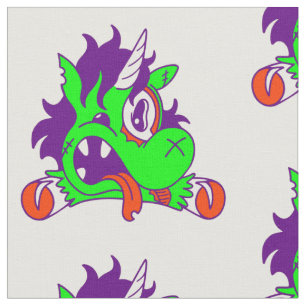 Tecido zombie animal unicorn halloween assustadora