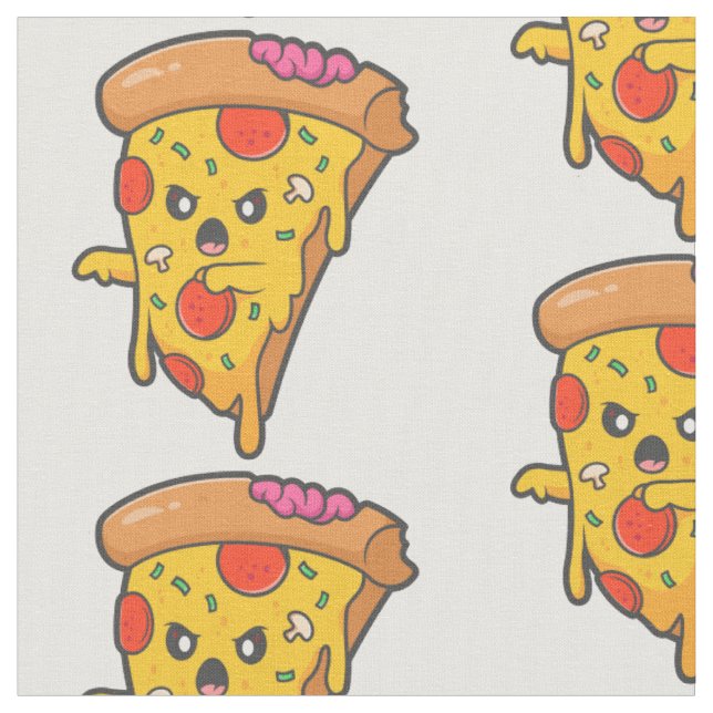 Tecido zombie do monstro da pizza Dia de as Bruxas engraç (Detalhe)