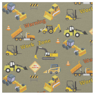 Tecido Zona de Trabalho de Aviso de Construção