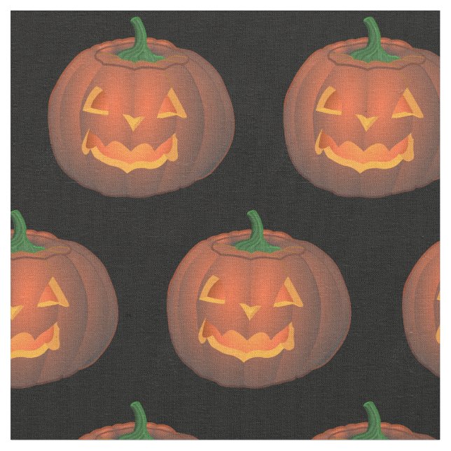 Tecidos de Halloween Abóboras de Tecido Personaliz (Detalhe)
