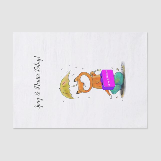 Tecidos de papel e tecidos felinos neutros (Frente )