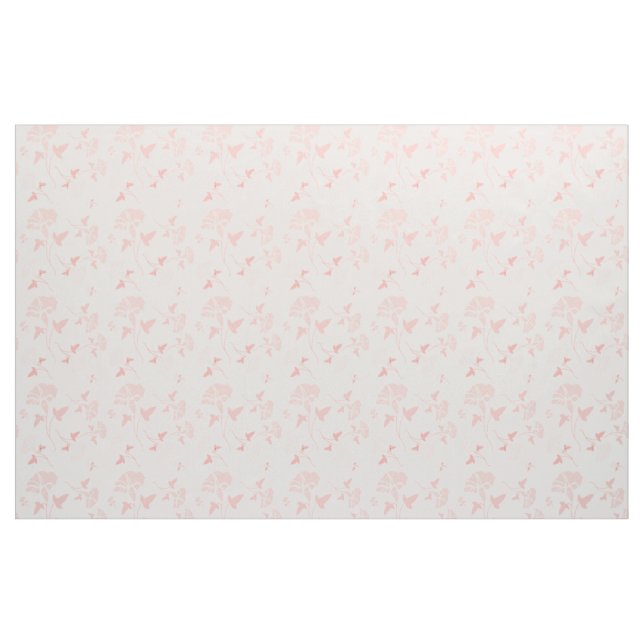 Tecidos do Designer - Flores Rosa e Branco Escuro  (Fat Quarter)