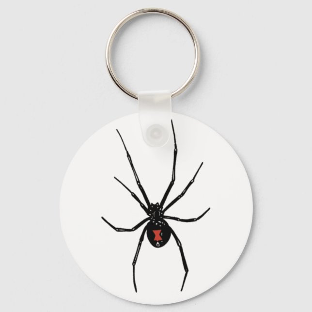 TECLA DE CHAVEIRO DE ARANHA DE LARGURA PRETA (Frente)