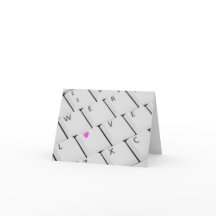 Teclado de Amor - Cartão de Saudação