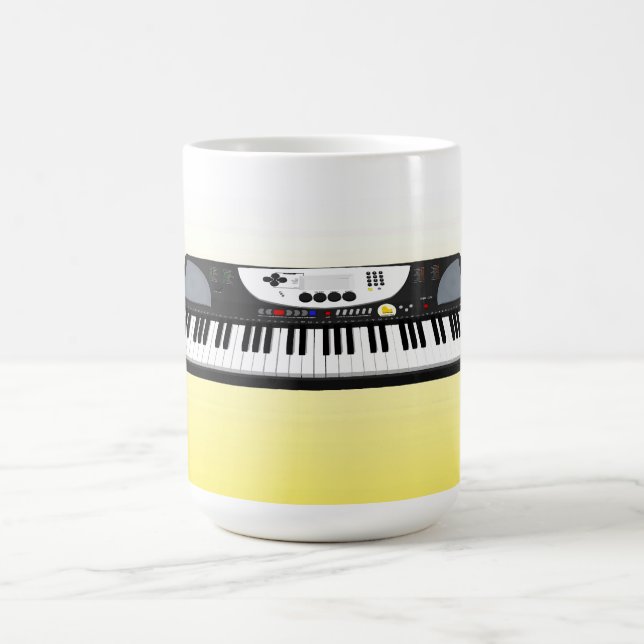 Teclado moderno Synth: modelo 3D: Caneca (Centro)