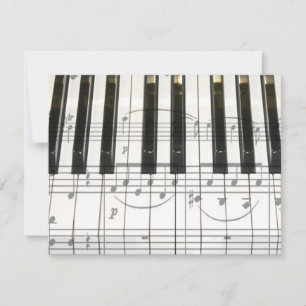 Teclado Piano e Notas de Música