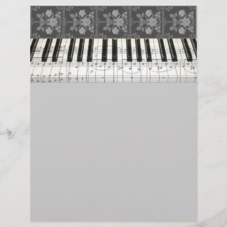 Teclado Piano Floral