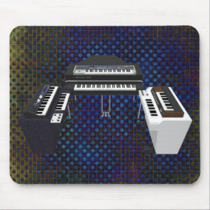 Teclados Vintage: Modelo 3D: Mousepad Personalizad
