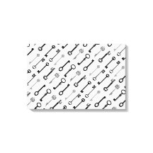 Teclas de Esqueleto Vintage na Canvas