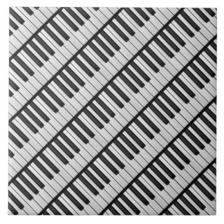 Teclas de Piano Preto e Branco
