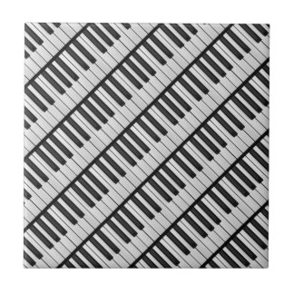 Teclas de Piano Preto e Branco