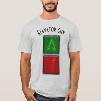 Teclas indicadoras da camiseta da Cara do elevador