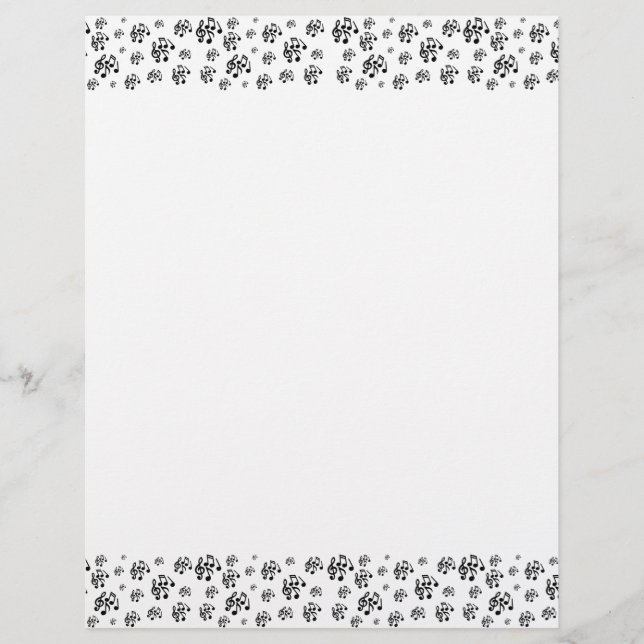 Teclas Música Letterhead (Frente)