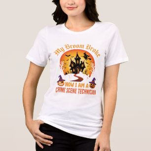 Técnico de Cena de Crime de Halloween Humor de Bru