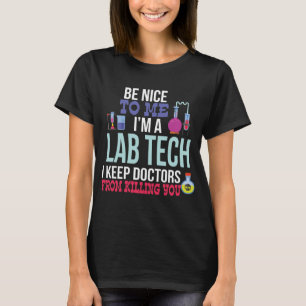 Técnico de laboratório engraçado da camisa da