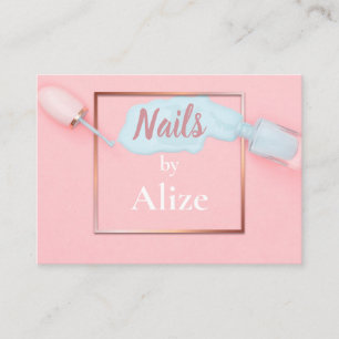 técnico de unhas na moda cartão de visita, salão d