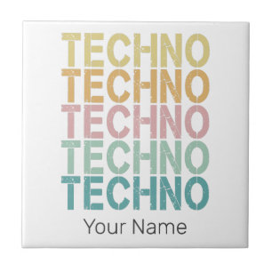 Tecno House - Letra Retroativa Eletro Vintage Rave