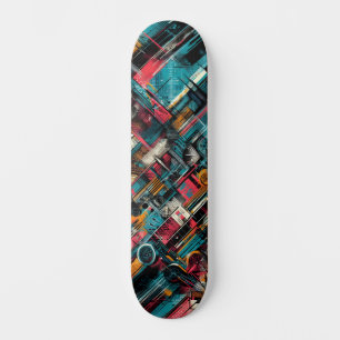Tecnologia Retro-Futurista Arte de Rua Skateboard