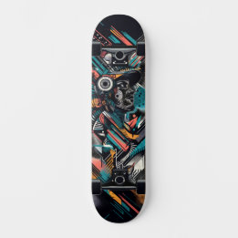 Tecnologia Retro-Futurista Arte de Rua Skateboard
