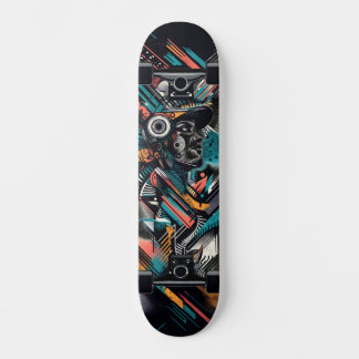 Tecnologia Retro-Futurista Arte de Rua Skateboard