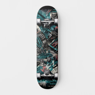 Tecnologia Retro-Futurista Arte de Rua Skateboard