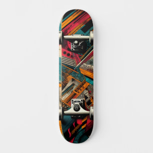 Tecnologia Retro-Futurista Arte de Rua Skateboard