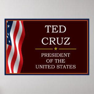 Ted Cruz para o presidente V3 Poster