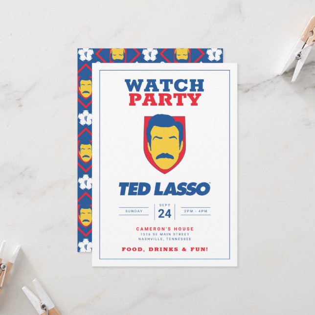 Ted Lasso: Época 3 Assista Convite de festas (Frente/Verso In Situ)