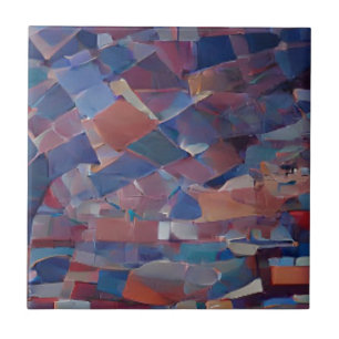 Tedal azul-mosaico marroquino multicolorido