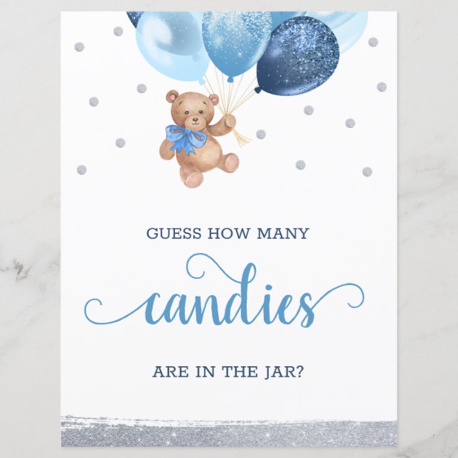 Teddy Bear Adivinha Quantas Candies No Sinal De Ja (Frente)